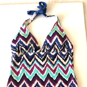 Athleta Chevron Tankini Top Tall